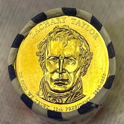 2009 Zachary Taylor Presidential $1 Coin Rolls