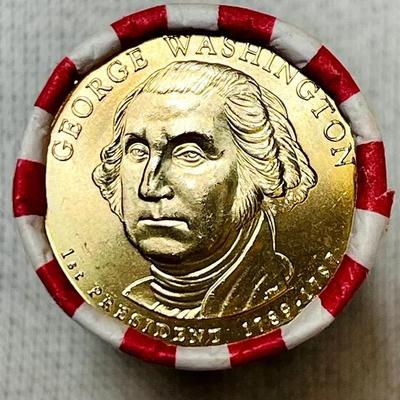 2007 George Washington Presidential $1 Coin Rolls