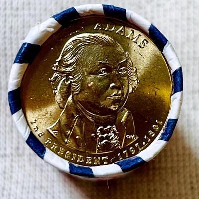2007 John Adams Presidential $1 Coin Rolls