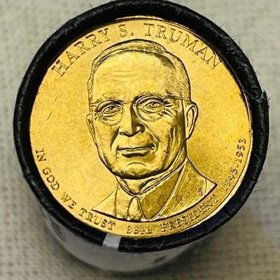 2015 Harry S Truman Presidential $1 Coin Rolls
