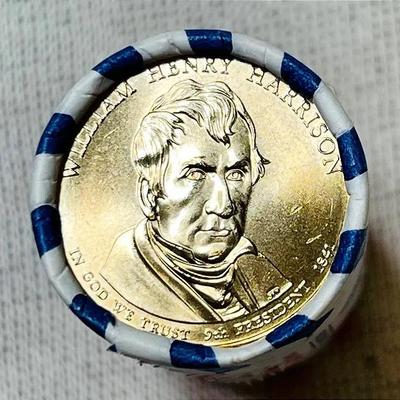 2009 William Henry Harrison Presidential $1 Coin Rolls