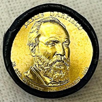 2011 James A Garfield Presidential $1 Coin Rolls 