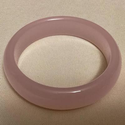 MMP122 Lotus Pink Jade Bangle Bracelet New