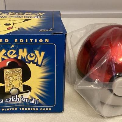 MMP021 Pokémon Pikachu Limited Edition 23K Gold-Plated Trading Card New