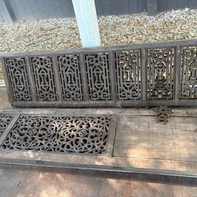 Sale Photo Thumbnail #172: set pg 6 carved wood screen panels $100
20 X 71"