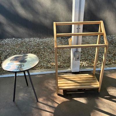 Sale Photo Thumbnail #171: table $20
towel rack $30