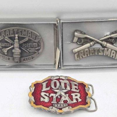 2130 • (3) belt buckles