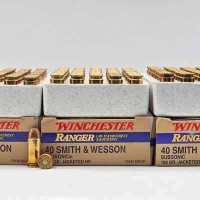 1350 • (150) rounds of winchester .40 s&w ammo