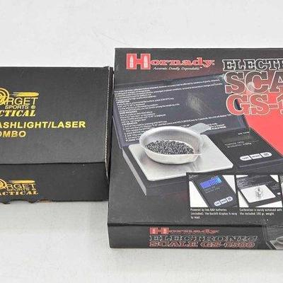 1804 • tatical flashlight:laser combo & electronic scale gs 1500