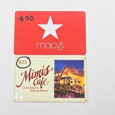 Sale Photo Thumbnail #182: 2120 • (2) gift cards