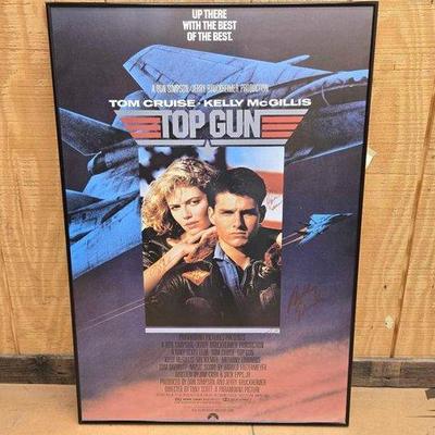 2220 • signed top gun framed movie poster