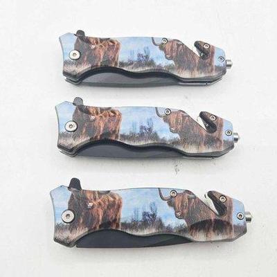 2212 • (3) snake eye pocket knives