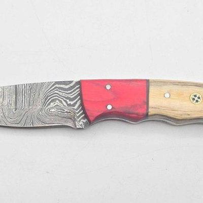 2190 • lariat trailboss hand forged damascus skinning knife