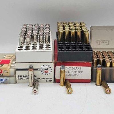 Sale Photo Thumbnail #89: 1336 • new!!! approx (134) rounds of 357 mangum ammo & shotshells