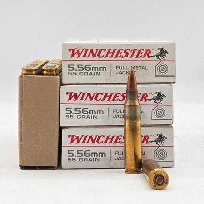 Sale Photo Thumbnail #112: 1382 • new!! approx. (60) rounds of 5.56mm winchester ammo