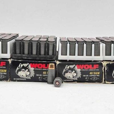 1344 • approx. (170) rounds of wolf .40 s&w ammo