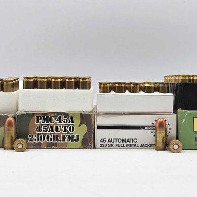 Sale Photo Thumbnail #105: 1368 • new!!! approx. (163) rounds of .45 auto ammo