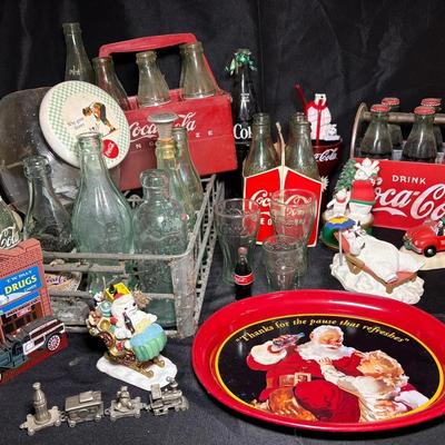 Collection Of Coca-Cola Bottles, Decor & More