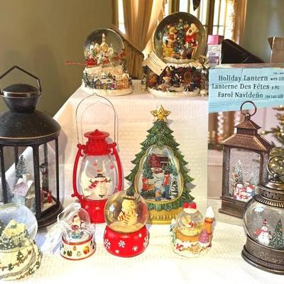 Snow Globes, And Lanterns