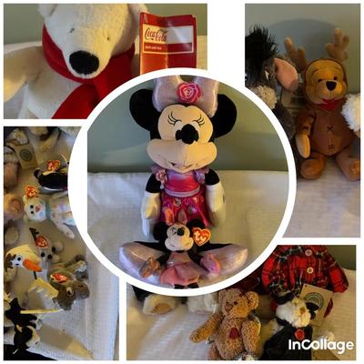 J.B.Bean And Associate Bears, Disney Stuffed Animals, And Beanie Babies Collection.