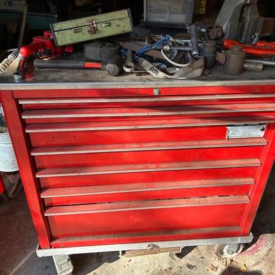 Snap-On 7 Drawer Roller Tool Cabinet With Tools 
