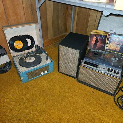 Sale Photo Thumbnail #6: Vintage Record player And Reel to Reel