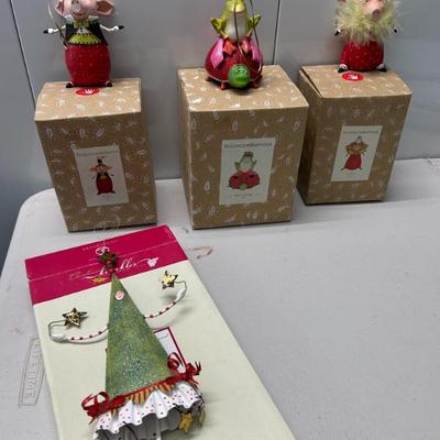 Sale Photo Thumbnail #266: Vintage Dept 56 and Patience Brewster Chritmas ornaments. 