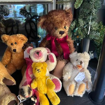 Mohair stuffed animals. 