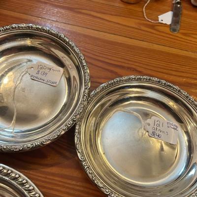 Sale Photo Thumbnail #11: All sterling silver. Prices and weights are listed on each piece. 