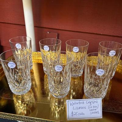 Waterford Crystal water or ice tea glasses. 7 available. 