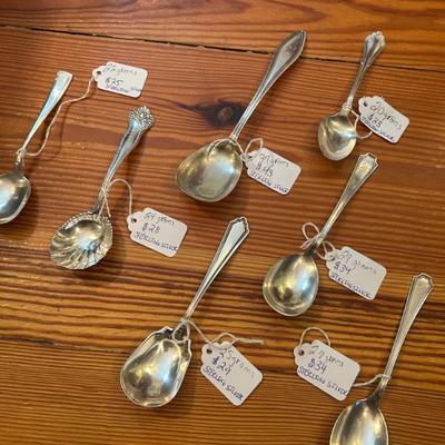 Sale Photo Thumbnail #4: All sterling silver. Prices and weights are listed on each piece. 