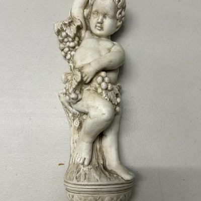 Sale Photo Thumbnail #250: Chalkware wall mounted cherub. 