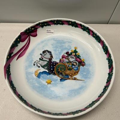 Sale Photo Thumbnail #279: Vintage Royal Copenhagen Christmas bowl. Made in Denmark.  