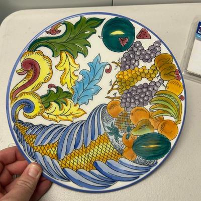 Sale Photo Thumbnail #201: Antheor cornucopia French plate. 