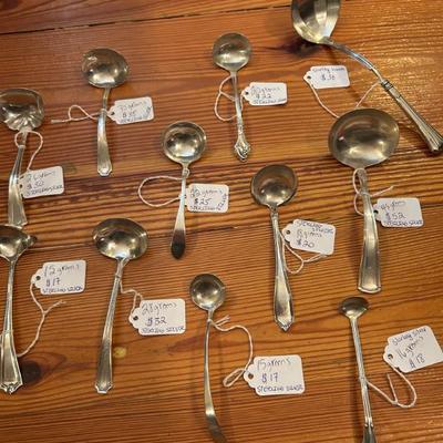 Sale Photo Thumbnail #3: All sterling silver. Prices and weights are listed on each piece. 