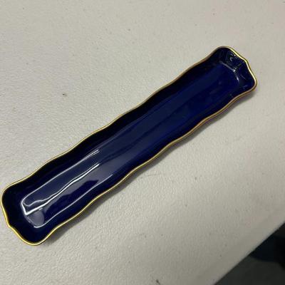 Sale Photo Thumbnail #199: Rochard Limoges France mint or nut tray. 