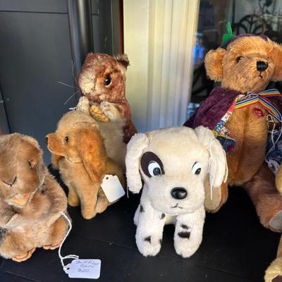 Mohair stuffed animals. 