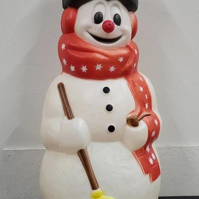 Frosty The Snowman w/ Broom Blow Mold