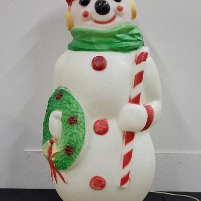 Empire Blow Mold Snowman w/ Earmuffs