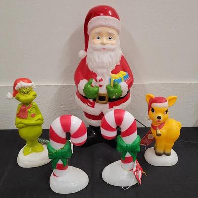 Holiday Blow Molds Table Top Variety