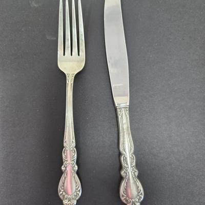 Rogers Sterling Fork & Knife, Old Charleston