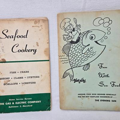 Pair of Vintage Promotional Baltimore Seafood Cookbooks