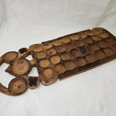 African Wooden Mancala Board