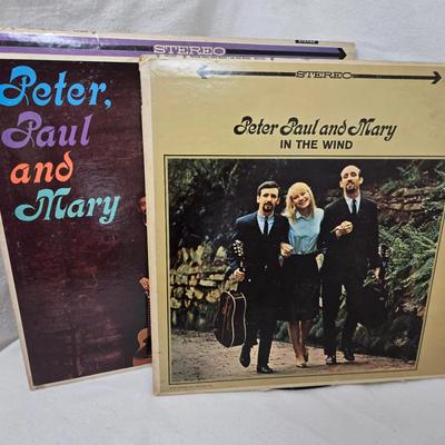 Pair of Vintage Peter, Paul & Mary LPs