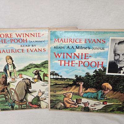 Maurice Evans Reads Winnie the Pooh - Pair of LPs
