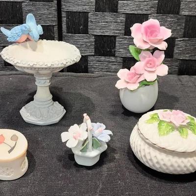 Floral Decor and Trinket Boxes