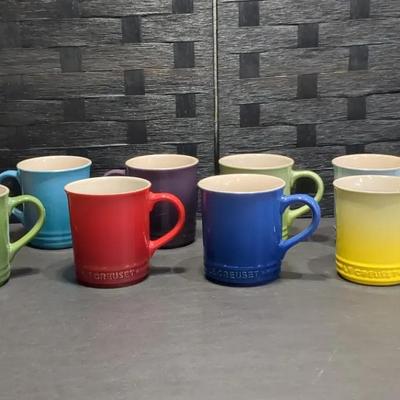 Le Creuset Coffee Cups(9) Assorted Colors 