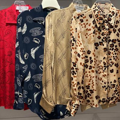 Starington & Ralph Lauren Patterned Dress Shirts (Size S/M)