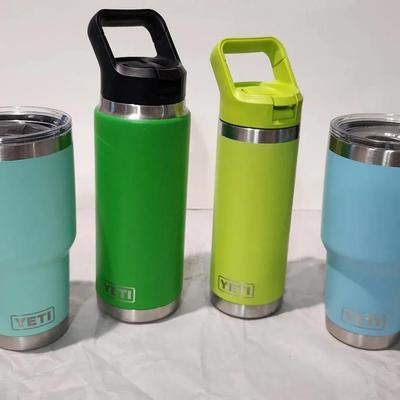 YETI 30oz. Rambler Travel Mugs (2) & Water Bottles (2)