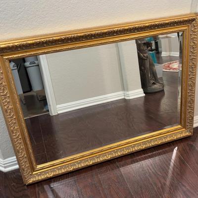 Gold Framed Mirror #1 (Painted Wooden Frame)